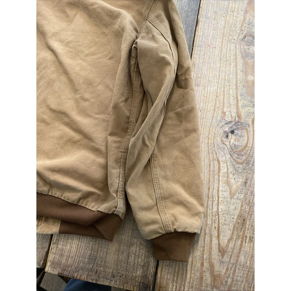 Carhartt Boys' Canvas Insulated Hooded Active Jacket, Youth L (14-16)